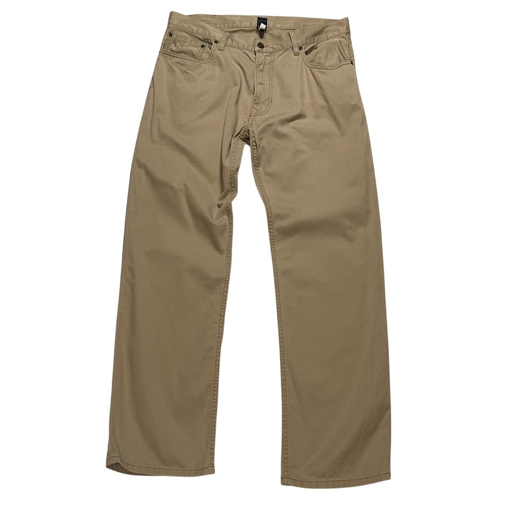 Polo Ralph Lauren Mens Tan Straight Leg Casual Chino Jeans Pants Size 34x30